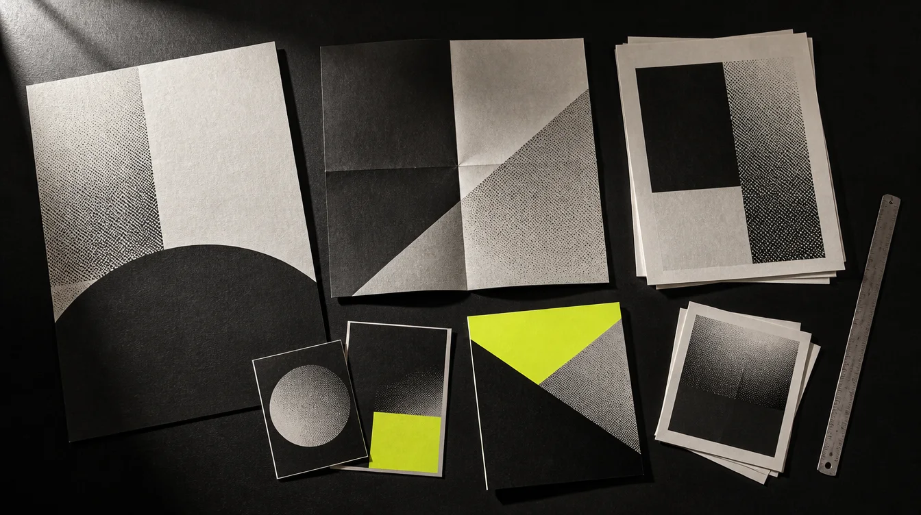 Campaign spread &mdash; printed key visuals and layouts