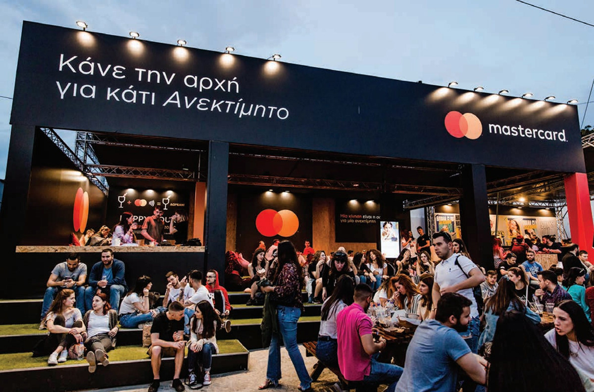 Mastercard booth and live activation