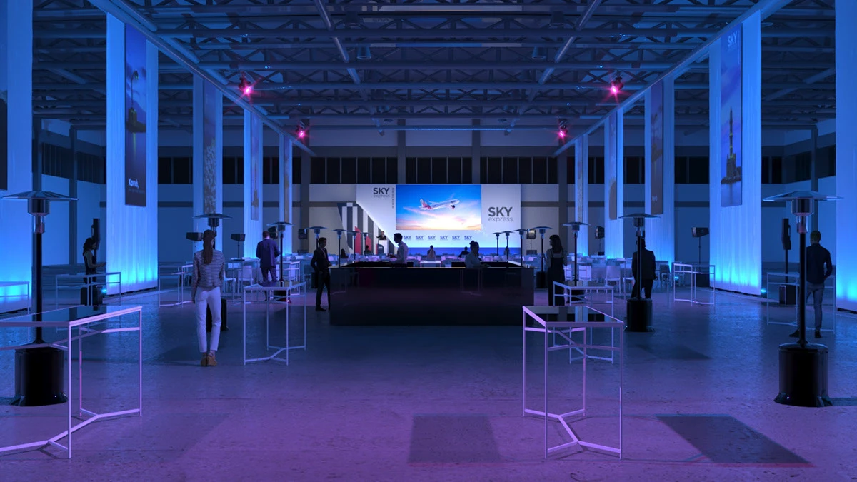 Sky Express event lighting design